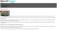 Desktop Screenshot of historyofturquoise.com