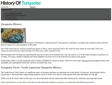 Tablet Screenshot of historyofturquoise.com